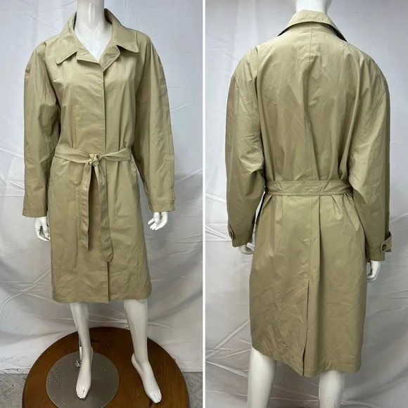 小物 LL bean nylon long coat jacket vintage Vintage L.L. Bean XLT Tall Tan Jacket Coat GoreTex Nylon